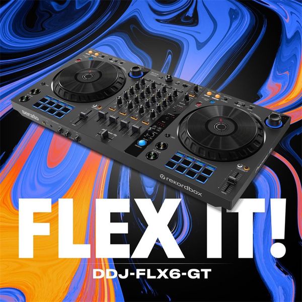 Commandes d'éclairage Nouveau Pioneer DDJ-FLX6-GT Big Turntable Contrôleur DJ numérique à quatre canaux Lecteur de disque intégré prenant en charge plusieurs logiciels