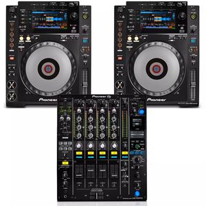 Pioneer DJ Set 2x CDJ-3000 Players Controller 1x DJM-900NXS2 Mixer Bundle