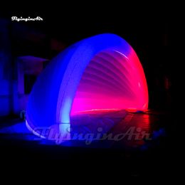 Verlichting opblaasbare Shell Lounge Party Tent White Led Exhibition Booth voor clubevenement en zakelijke show