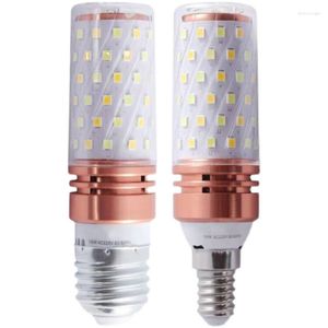 Bulbe LED d'éclairage Super lumineuse à trois couleurs de maïs LAMPE ÉLECTRIQUE E27 E14 Vis de taille Ménage 220V12W16W
