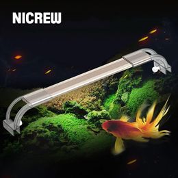 Verlichting NICREW SUNSUN ADP Aquarium Led-verlichting Clipon Lamp voor Aquarium 65007500K Ultradunne aluminiumlegering Verlichting Aquariumlampen