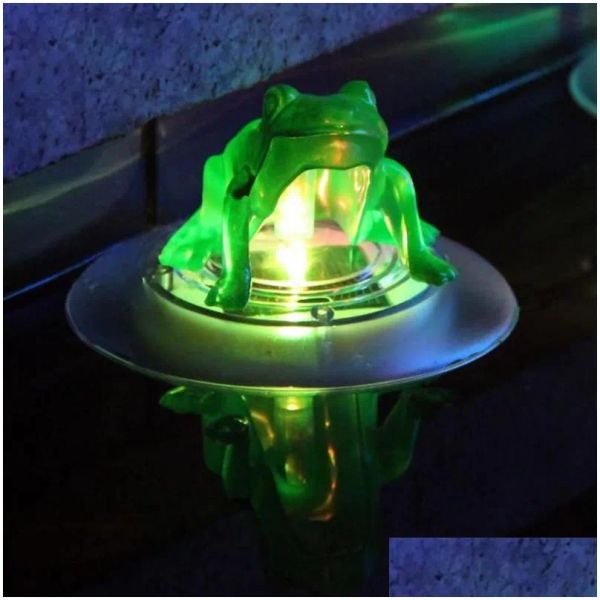 Éclairage Autres lumières Éclairage RVB SOLAR LUMILES LED flottantes Couleur Changement Lotus / Frog Forme extérieure Piscine et décoration d'eau du jardin