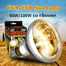 Verlichting reptiel 80/100W uva UVB Sun Lamp Hoge intensiteit Self -ballasted warmte koesteren lamp/licht/bol voor amfibie