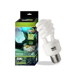 Verlichting reptiel compacte fluorescerende tropische terrariumlamp uva UVB 5.0 bol, schroefdraad, 220240V, 110V130V, 13W, 26W beschikbaar