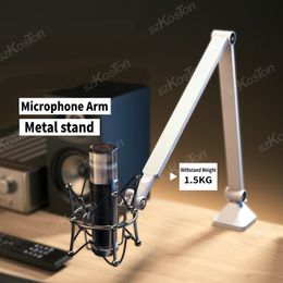 Accessoires de studio d'éclairage Support de microphone réglable Supports de bras de ciseaux à flèche de suspension pour A8 A6V K658 K688 K669 Micro Enregistrement à condensateur USB 230908