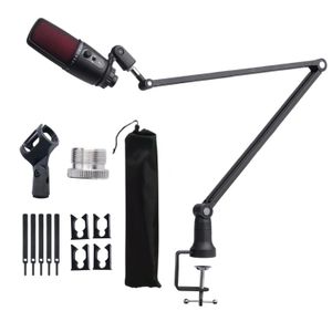 Éclairage ACCESSOIRES SUDIO RECORTABLE DES MICROPHONE SUSPRENSE SUSPENSION SUSPENSE BOOM BRAND ARME AVEC MIC CLIP TABLE DE MONTAGNE 231101