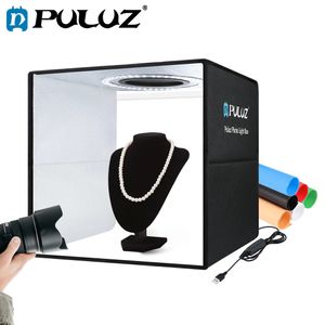 Lighting Studio Accessories Puluz Po Box Portable Pography Lightbox Shooting Tent Kit 612 Color Backdrop Light Softbox 230626
