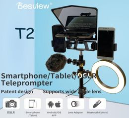 Accessoires de Studio d'éclairage View T2, téléprompteur de 8 pouces pour caméra, téléphone, IPad, Smartphone VS T1 Light Troip Kit7097153