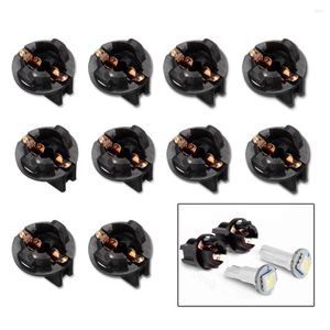 Système d'éclairage 10pcs Tuning Twist Lock T10 168 192 194 Wedge Tableau de bord Dash Light Base Socket Pièces intérieures Accessoires