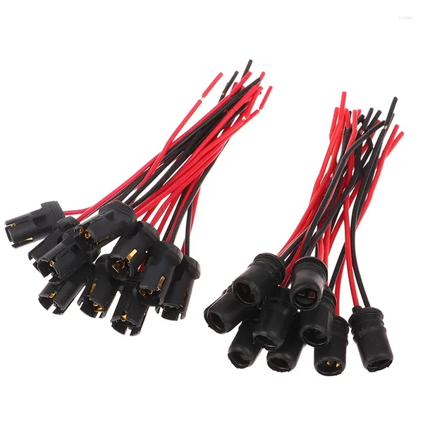 Système d'éclairage 10pcs DC12V T10 W5W 194 168 Marqueur de douille Connecteur Connecteur Connecteur Bulbe Faisceau de remplacement