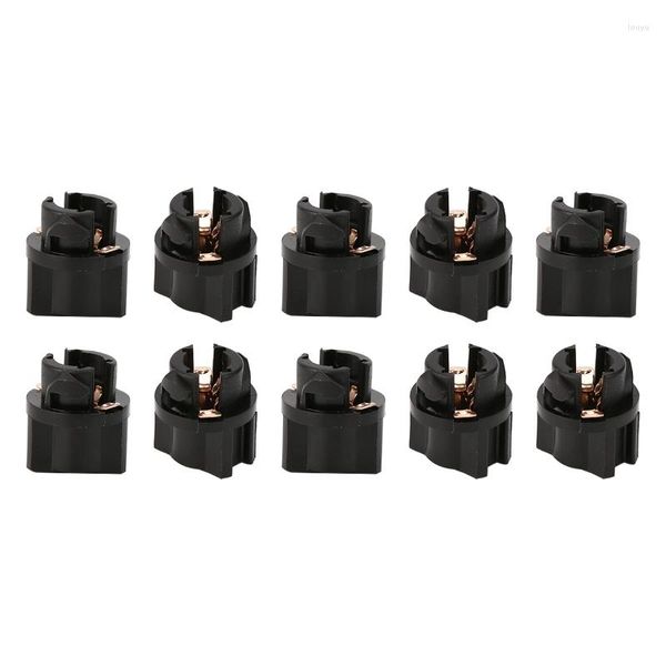 Sistema de iluminación 10x T5 Instrumento de automóvil Soporte de bombilla Base de bloqueo de enchufe giratorio para PC74 73 Panel Plug Dash R2LC