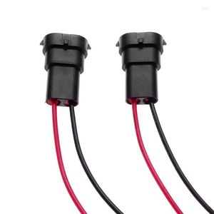 Sistema de iluminación 2 uds adaptador de enchufe macho conector Cable enchufe bombilla Base arnés de cableado para faro antiniebla H8 H9 H11 piezas de coche