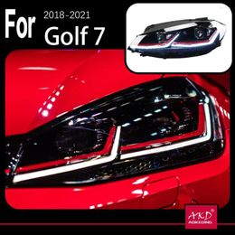 Verlichtingssysteem AKD-Auto Model Onderdelen Voor Golf 7 MK7.5 2024-2024 7.5gen Hoofd Lampen LED of Xenon Koplamp Dual Projector FACELIFT
