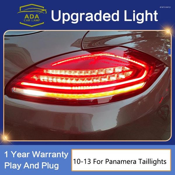 Sistema de iluminación Estilo de automóvil para Porsche Panamera Luces traseras 2010-2013 Luz trasera DRL Animación Freno Señal de giro de marcha atrás