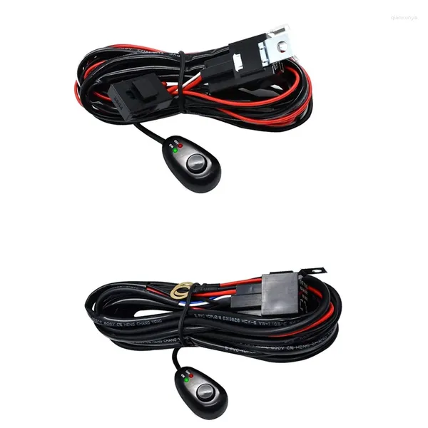 Système d'éclairage, interrupteur de phare de travail pour voiture, faisceau de câbles de moto pour bateau et camion, câble de relais 16awg 300W 12V 40a