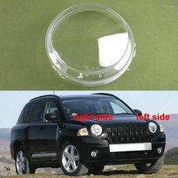 Système d'éclairage pour Jeep Compass 2007 2008 2009 2010 couvercle de phare Transparent abat-jour de lampe coque en plexiglas remplacement automatique