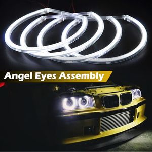 Système d'éclairage Autre 131mm Car Angel Eyes Halo Ring Daytime Running Light DRL LED Fit For E46 Sedan Wagon 1998-2001 E36 E38 E39 XenonAutre