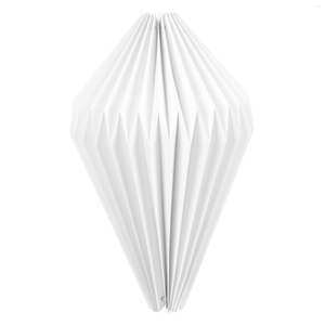 Système d'éclairage Abat-jour Lampe en papier Couverture d'abat-jour Pendentif Origami Suspendu Plafond plissé géométrique Abat-jour décoratif Lampes lanternes