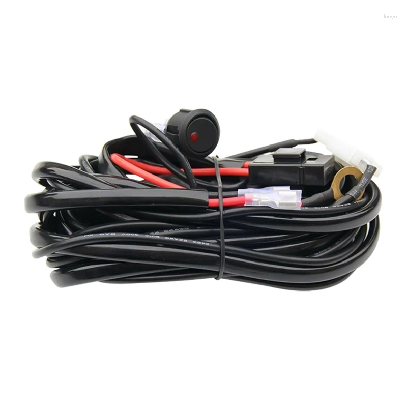 Lighting System Universal LED Light Bar Wiring Harness 12V On Off Power For Motorcycle Vehicles