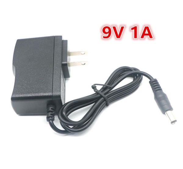 Transformadores de iluminación AC 100-240V a DC 9V 1A 1000mA adaptador de fuente de alimentación conmutada cargador EUUSUKAU Plug1481998