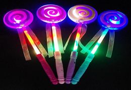 Oplichtende knipperende Lollipop toverstaf LED glow stick Halloween Kerst Hen Club Party Accessoire kinderen meisje fancy dress props tas fil4981667