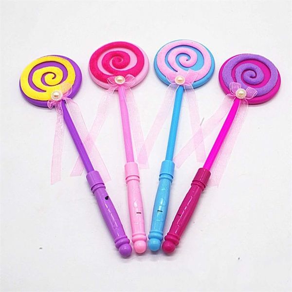 Allumer clignotant Lollipop baguette LED bâton lumineux drôle Halloween Noël Hen Club Party accessoire enfants fille déguisements accessoires sac 343C3