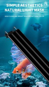 Verlichting 10w 14w LED's AC 110V / 220v 2060CM Uitbreidbare waterdichte aquariumverlichting Waterplantlicht Clip-on lamp voor aquarium
