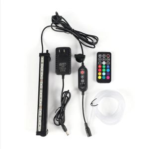 Lightings Lampe LED submersible pour aquarium à intensité variable 24h/24, 7j/7, 13 modes d'éclairage, flash, 1858 cm, marche/arrêt automatique, cycle jour/nuit