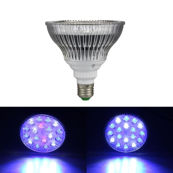 Éclairages 54W UV LED lumière d'aquarium LED éclairage de poisson réservoir de poisson cultiver lampe plante ampoule pour eau salée Marine récif de corail puisard algue