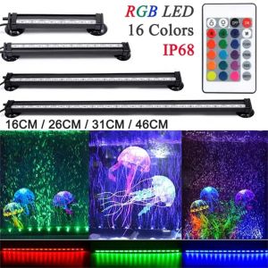 Verlichting Aquarium LED Kleurrijk bubbellicht Kleur veranderend Langzaam flitslicht LED Waterdicht Duiklicht Clip Aquariumlicht Lamp Decor