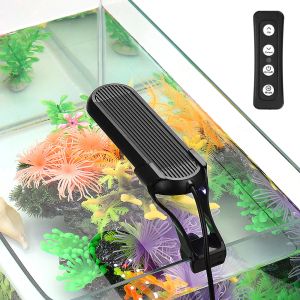 Verlichtingen Aquarium Mini USB Lamp Vistank Aquarium LED -clip op Licht voor aquatische nano -tank Plant Groeien 14 kleuren