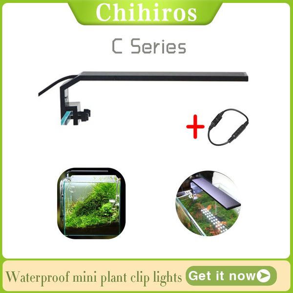 Iluminaciones Chihiros Serie C ADA Estilo Planta LED Luz Dimmer Clip A prueba de agua Acuario Planta de agua Fish Tank Commander Controlador inteligente