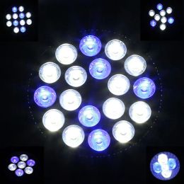 Lightings Ampoule LED pour aquarium à spectre complet 15 W/21 W/36 W/54 W PAR38 E27 pour l'éclairage des petits aquariums de récifs coralliens et des aquariums Pico