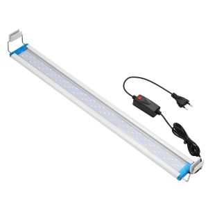 Verlichting Superslanke LED-aquariumverlichting rgb Waterplantlicht 1858CM Uitbreidbare waterdichte clip voor aquarium 90260V Kleurverlichting