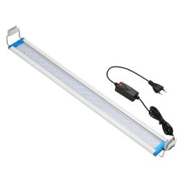 Éclairages Ultra mince LED lampe d'éclairage d'aquarium lampe de plante aquatique 1875 cm lampe à pince étanche Extensible pour Aquarium 90260 V