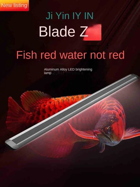 Iluminación Ultra delgada Z lámpara LED roja ilumina la lámpara del dragón rojo lámpara ornamental de pez loro lámpara impermeable de buceo roja