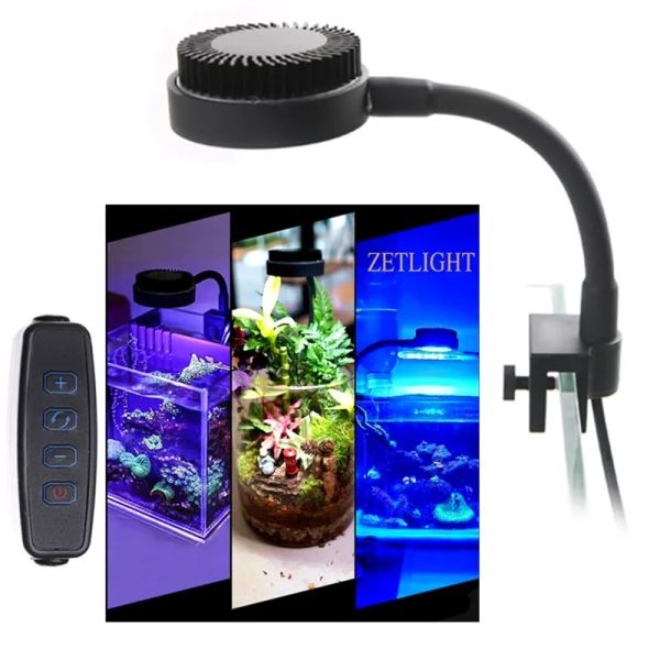 Éclairage Zetlight LED LIGHT M1 1050 1020 LED Spectre complet Nano Small Aquarium Pish Tank Eater Eau salée Coral Coral LED LED