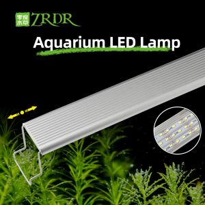Éclairages ZRDR Aquarium Planté LED Lumière A Série Mini Nano Simple Aquarium Aquatique Fish Tank Support En Métal Lever Du Soleil Coucher De Soleil Couvercle Lumière