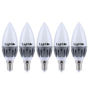 Lightme 5 uds E14 220-240V C37 3W bombilla LED SMD 2835 lámparas de globo puntuales iluminación de bajo consumo