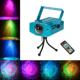 Lightme Projector Laser Outdoor 3W RGB LED-effecten Waterrimpel Club Podiumverlichting Party DJ Disco Lights Vakantielampen LL