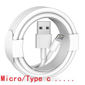 1M 2M Charge rapide Type C vers USB A Câble Micro USB C Câbles de chargeur pour Samsung S20 S22 S23 Note 10 20 Xiaomi Huawei HTC LG téléphone Android