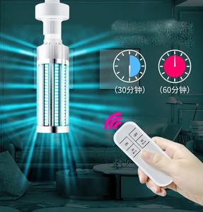 Lumières 2020 Vente 60W UVC Germicide LED Ampoule 254nm UV Stérilisateur Lampe maison hôpital UV Désinfection Lumière avec minuterie à distance 30 minutes 60 m