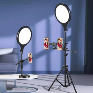 Lumières 26cm LED RING SELTIE COURT COURT DE LUMIÈRE LUMIÈRE DIMMABLE ROND Trépied Tripod Makeup Makeup Photography Ringin pour YouTube Tiktok