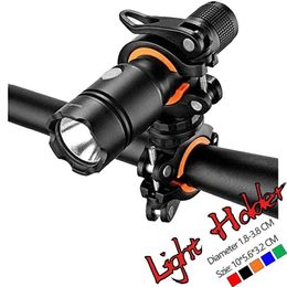 Lumières 360 ° Rotation Vélo Clip Pince Universel Vélo Vélo LED Lampe De Poche Torche Support De Montage 0202