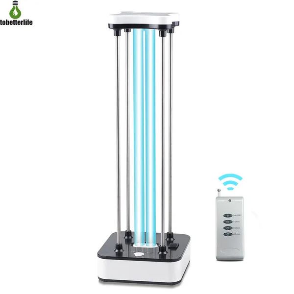 Lumières 36W Lampe stérilisante UV 110V 220V Portable Ultraviolet Disinfection Lampes UVC Germicidal Light Timer Remote Contrôle lampe d'ozone