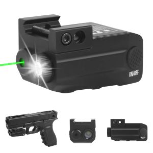 Lumières 500 lumens Gun Light Arme Light Laser Laser Sight Combo Pistol Light avec lampe de poche tactique laser rouge / vert pistolet de poche Airsoft