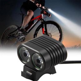 Luces 8000LM 2 T6 LED Bicicleta Mini Bike Light Flightlampista de ciclismo frontal con paquete de batería de 18650 recargable de 18650