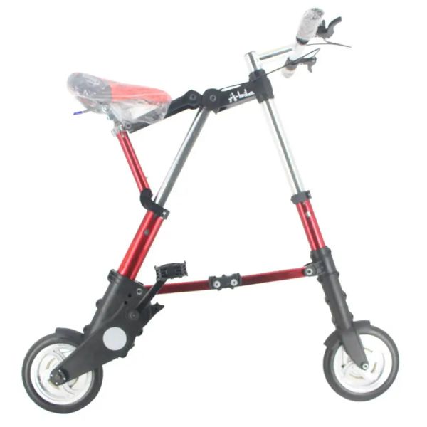 Lumières Abike Unisex 8 pouces roue mini ultra léger vélo pliant véhicule de métro véhicules routières