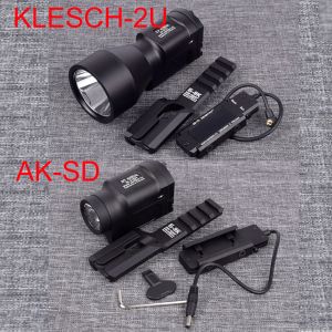 Lichten AK47 AK74 WAPEN VERWAKELIJKLAAND NIEUW AKSD UPGRADE ZENITCO KLESCH2U Gen 2.0 Super LED -licht Fit 20mm Rail met externe schakelaar