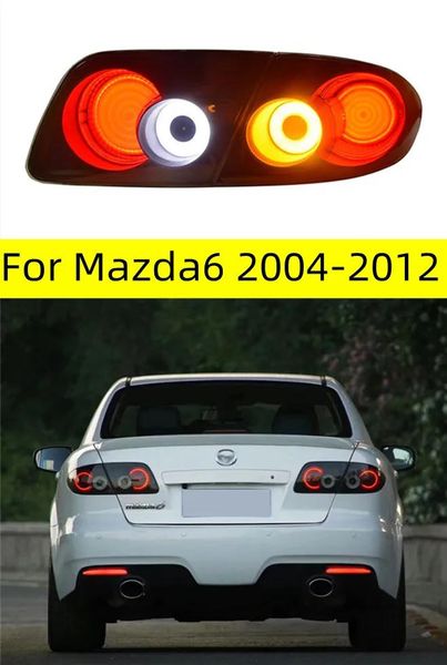 Lichter Auto Rückleuchten Montage für Mazda 6 2004–2012 Mazda6 LED Rückleuchten Nebelschlussbremse Blinker Rückleuchte